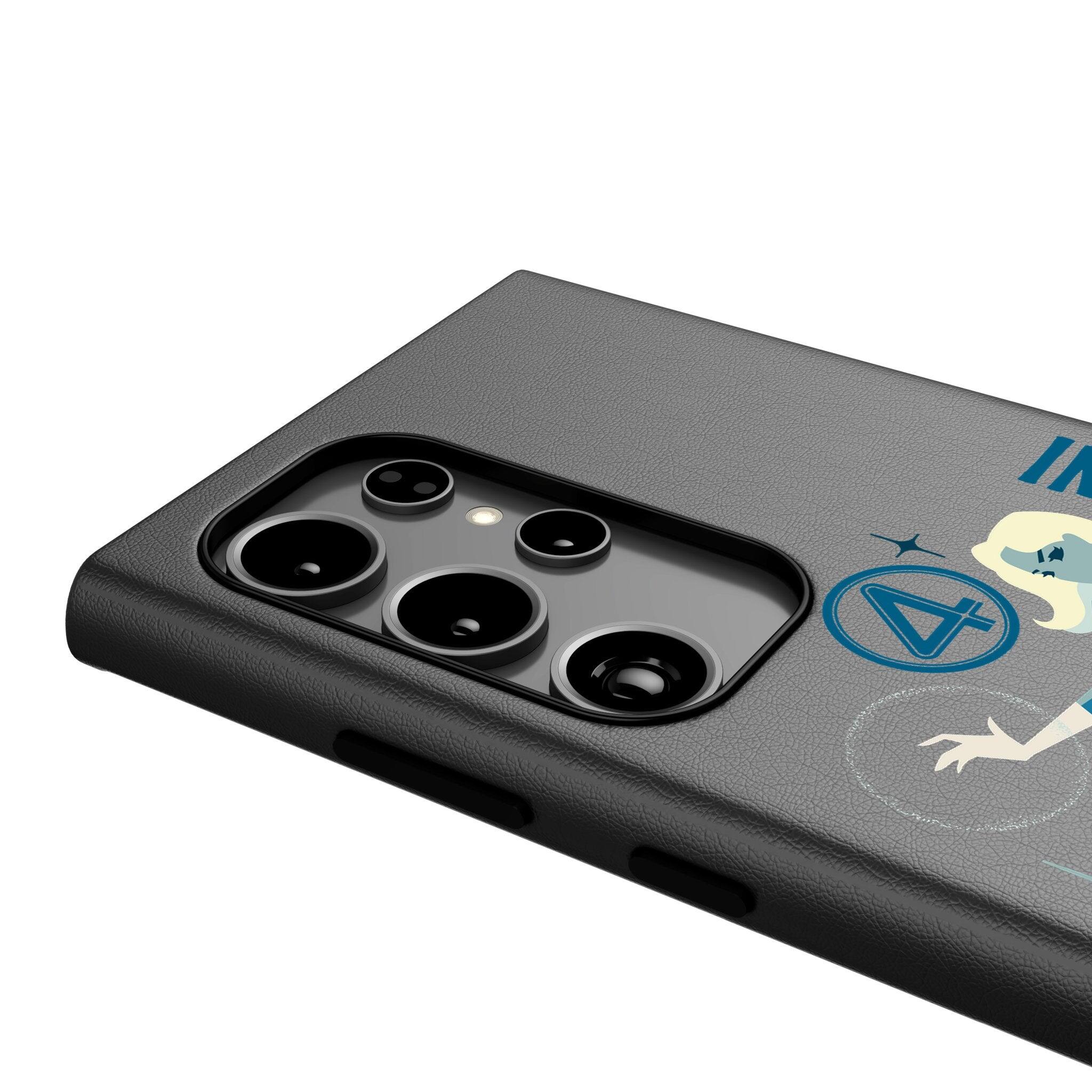 Back. Keyscaper - Marvel Badge MagSafe Compatible Phone Case - Samsung Galaxy S25 Ultra - Invisible Woman.