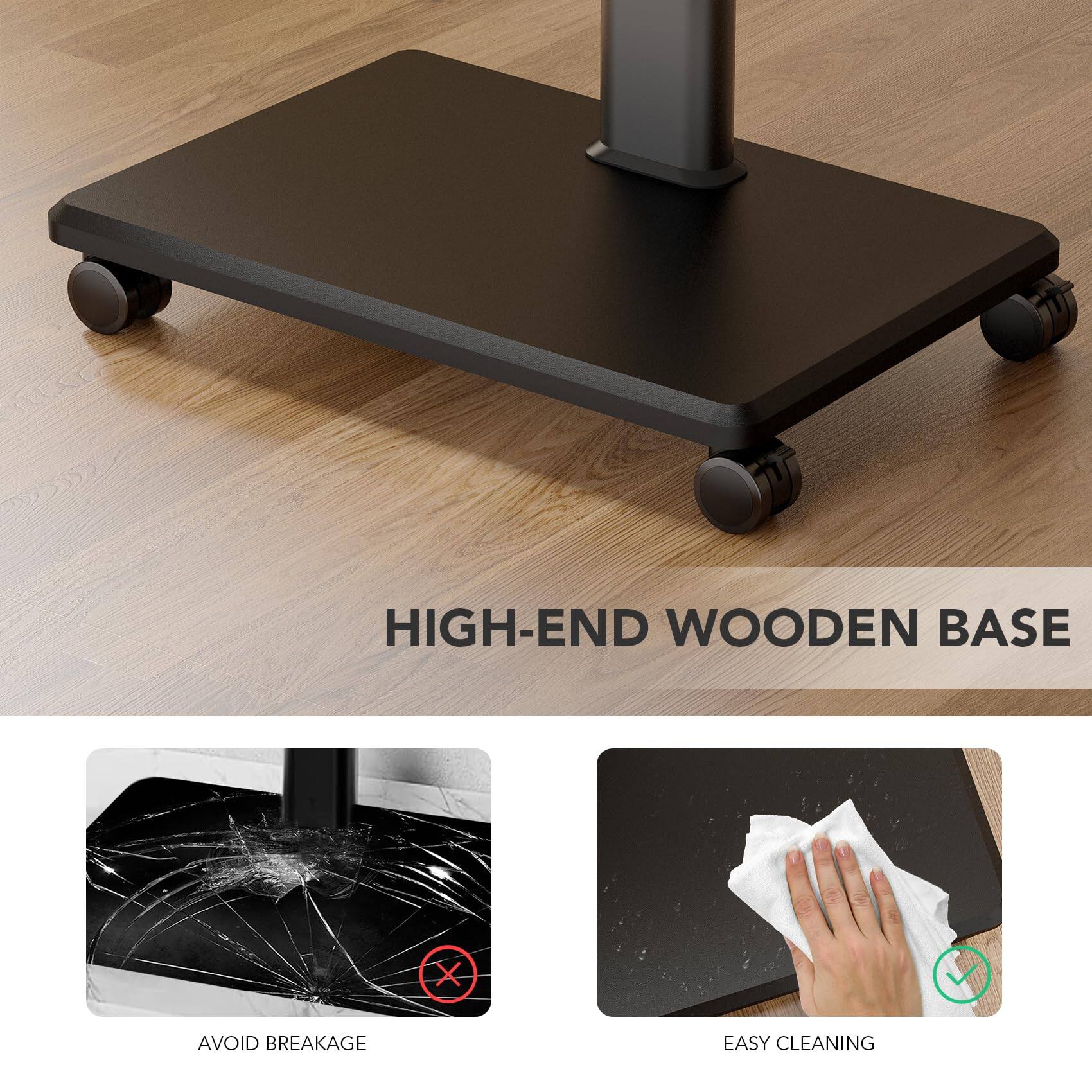 HIGH-END WOODEN BASE

AVOID BREAKAGE

EASY CLEANING