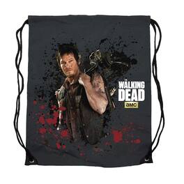 Crowded Coop - The Walking Dead Daryl Dixon 17-Inch Drawstring Polyester Cinch Bag - Black
