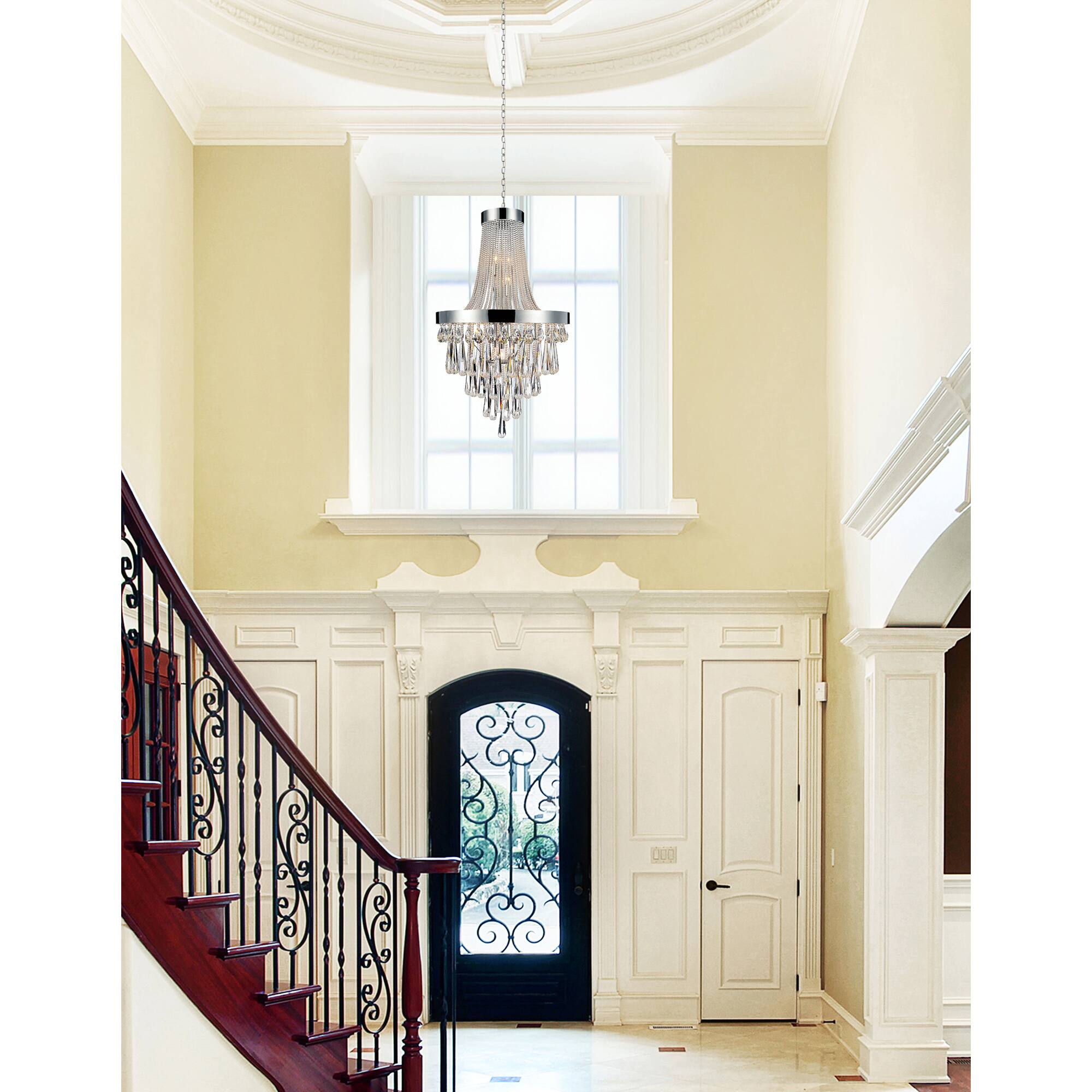 Alt View 2. CWI Lighting - Vast 13 Light Down Chandelier With Chrome Finish - Chrome.