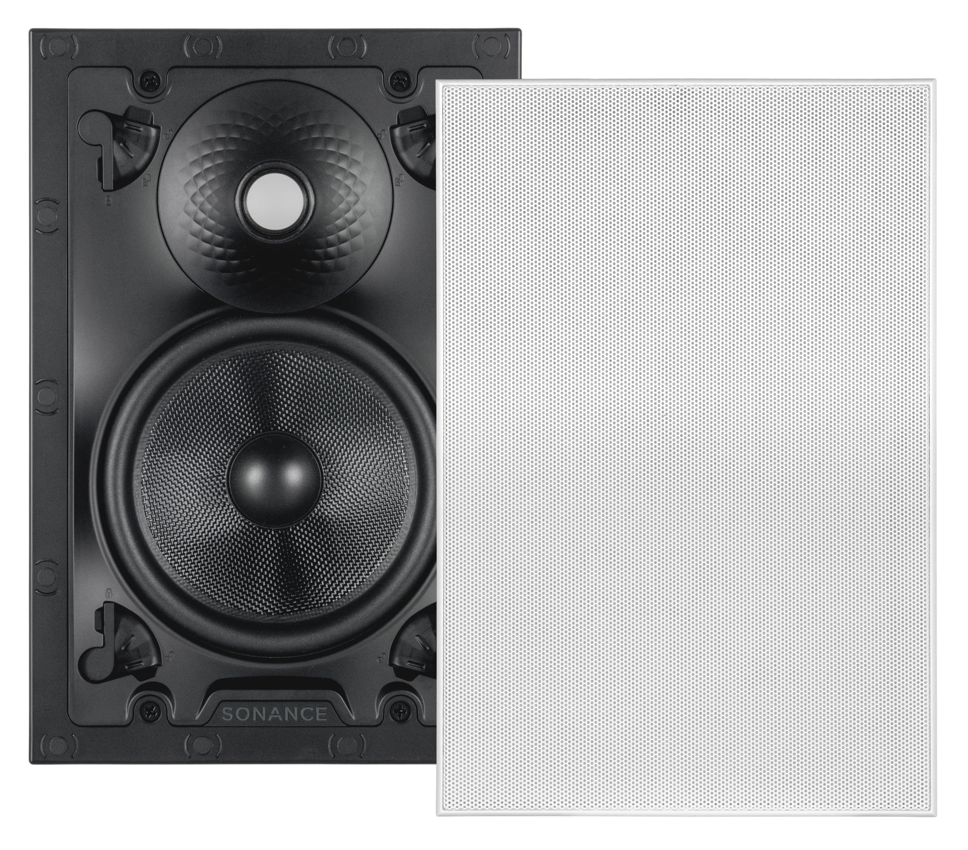 Front. Sonance - VX66 SST SINGLE SPEAKER - Visual Experience 6-1/2" 2-Way Rectangle Single Stereo In Wall Speaker (Each) - Paintable White.