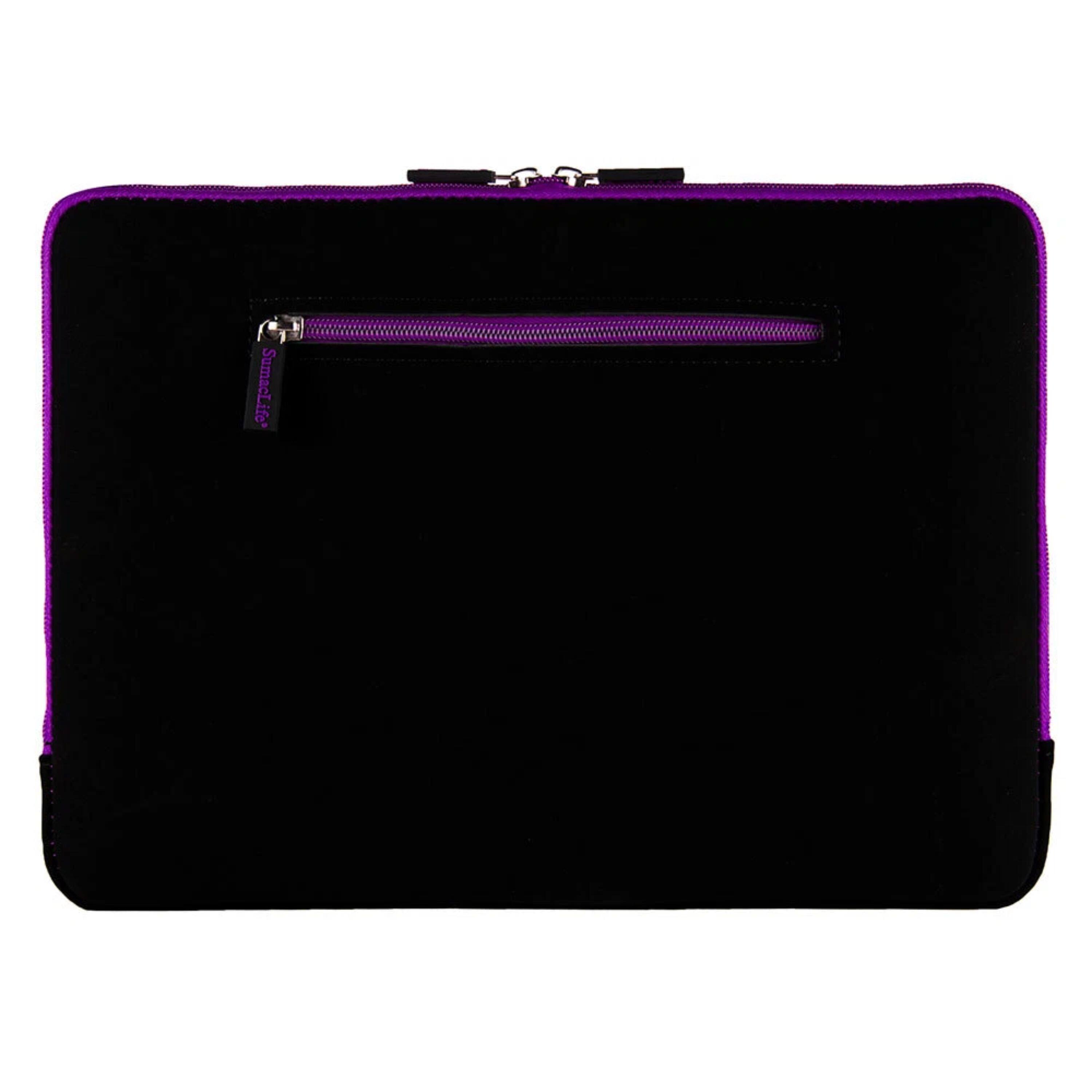 Angle. Kitcheniva - Laptop Sleeve Case Zip Bag For 15" Laptop Black/Purple - Black/Purple.
