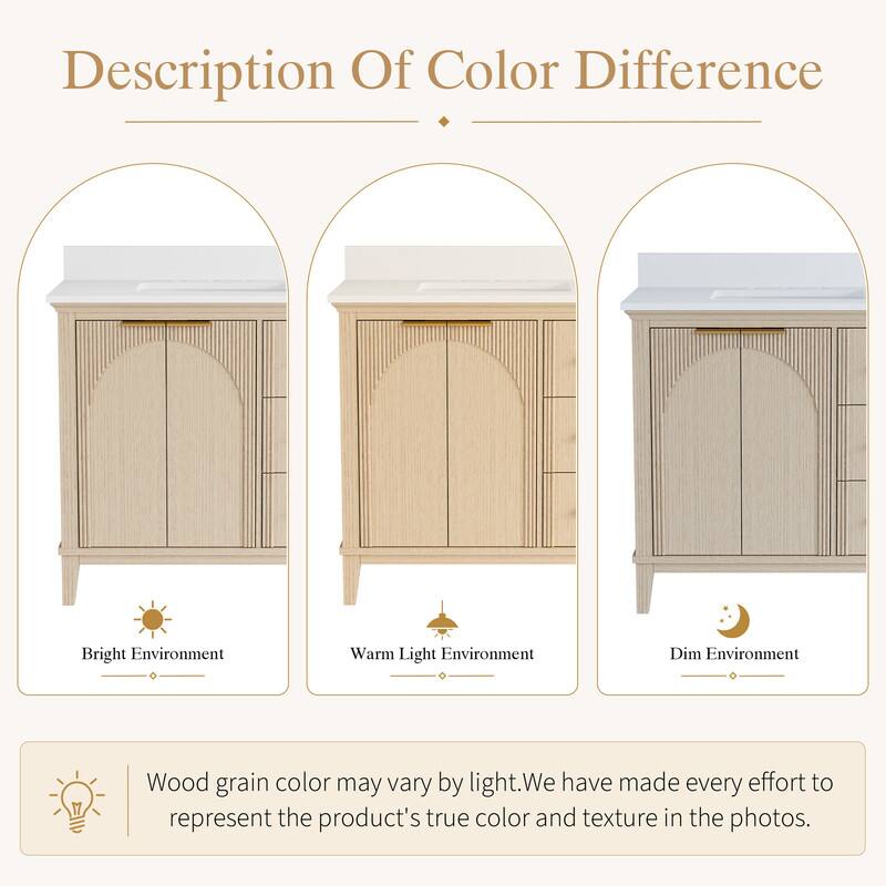 Description Of Color Difference

Bright Environment Warm Light Environment Dim Environment

Wood grain color may vary by light. We have made every effort to represent the product's true color and texture in the photos.