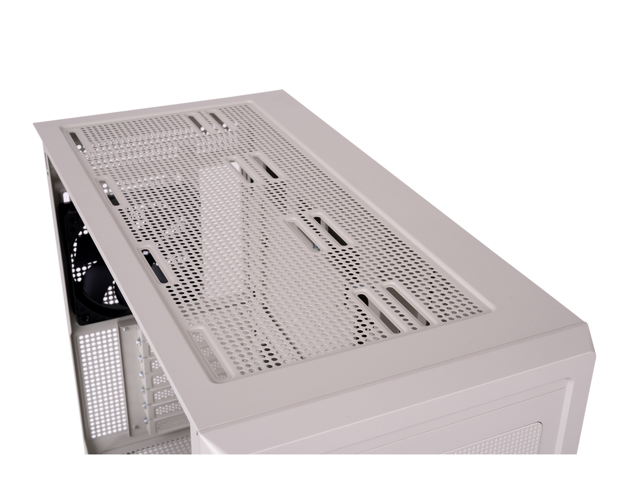 Alt View 5. Thermaltake - Thermaltake Retro 360: Mid Tower, 2x120mm Fans, ATX/mATX/mITX, 360mm Rad, 400mm GPU, Vertical GPU, Rotatable PCIe - Black.