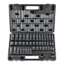 VEVOR - 3/8" Drive Impact Socket Set, 48 Piece Socket Set SAE (5/16" -3/4") & Metric (8-22mm)6 Point Cr-V Drive Extension Bar - Black