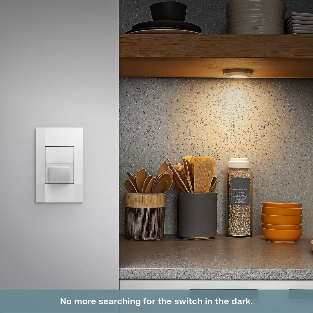 No more searching for the switch in the dark.