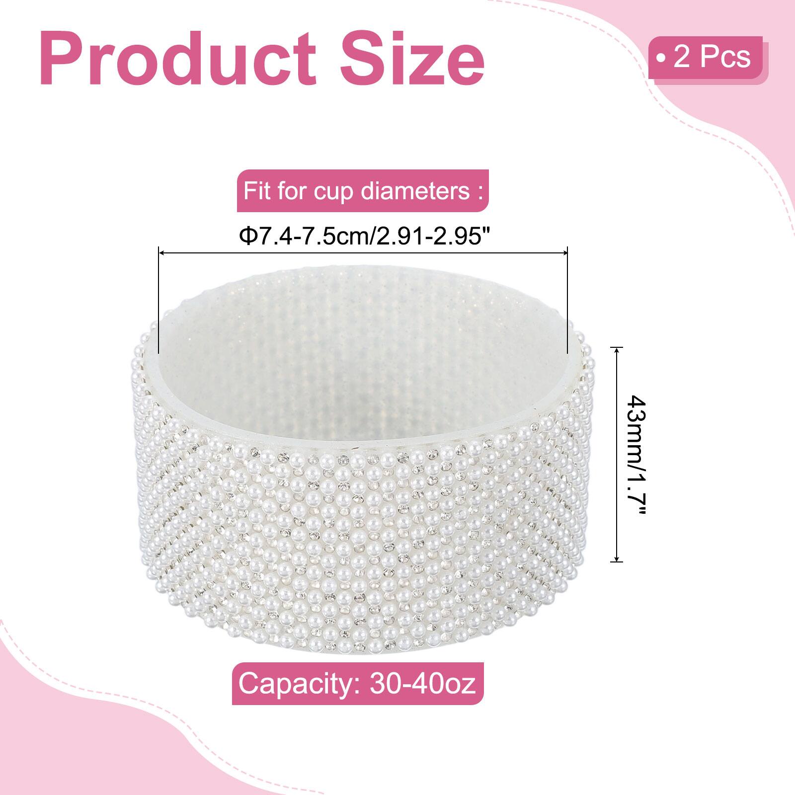 Product Size  
2 Pcs  
Fit for cup diameters: 7.4-7.5cm/2.91-2.95"  
43mm/1.7"  
Capacity: 30-40oz