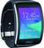 Angle. Samsung - Gear S Smartwatch 40mm Chrome AT&T - Black Urethane.