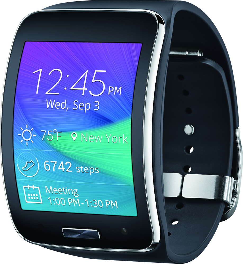 Questions and Answers: Samsung Gear S Smartwatch 40mm Chrome AT&T Black ...