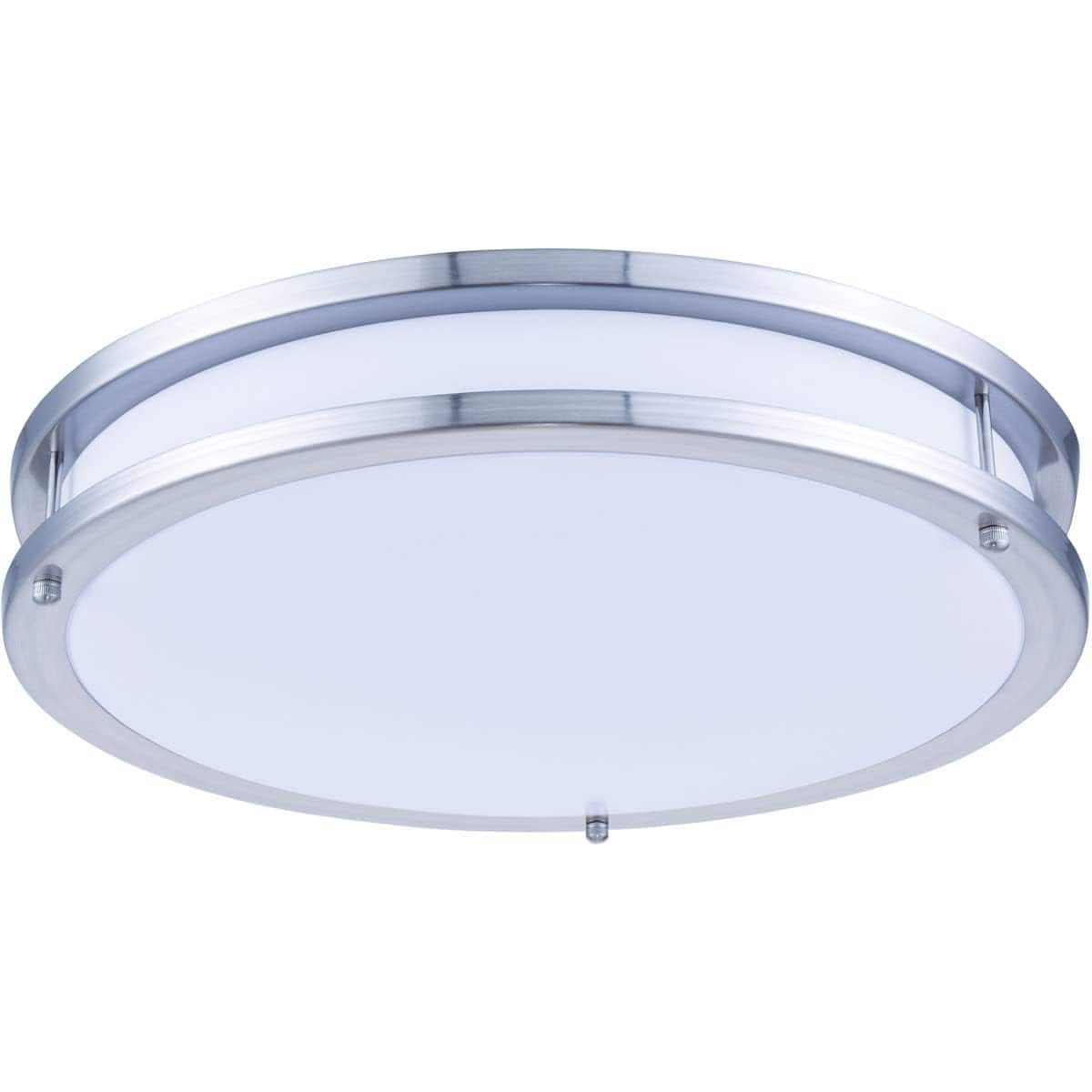 Living District - LED Surface Mount L:16 W:16 H:3 25W 1750LM - White And Nickel price history on PriceWatchPro