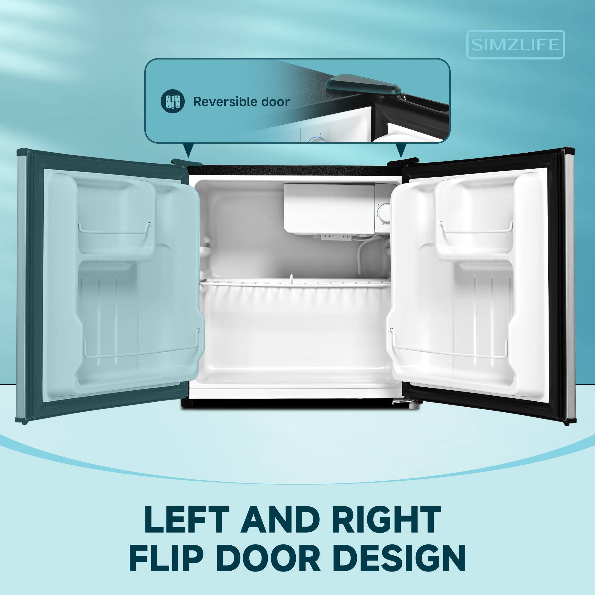 SIMZLIFE  
Reversible door  
LEFT AND RIGHT FLIP DOOR DESIGN