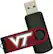 Front Standard. Tribeca - Swivel Virginia Tech 8GB USB 2.0 Flash Drive.