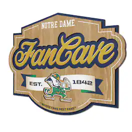 YouTheFan - Notre Dame Fighting Irish 12.5" x 17" Fan Cave Sign - Multicolor