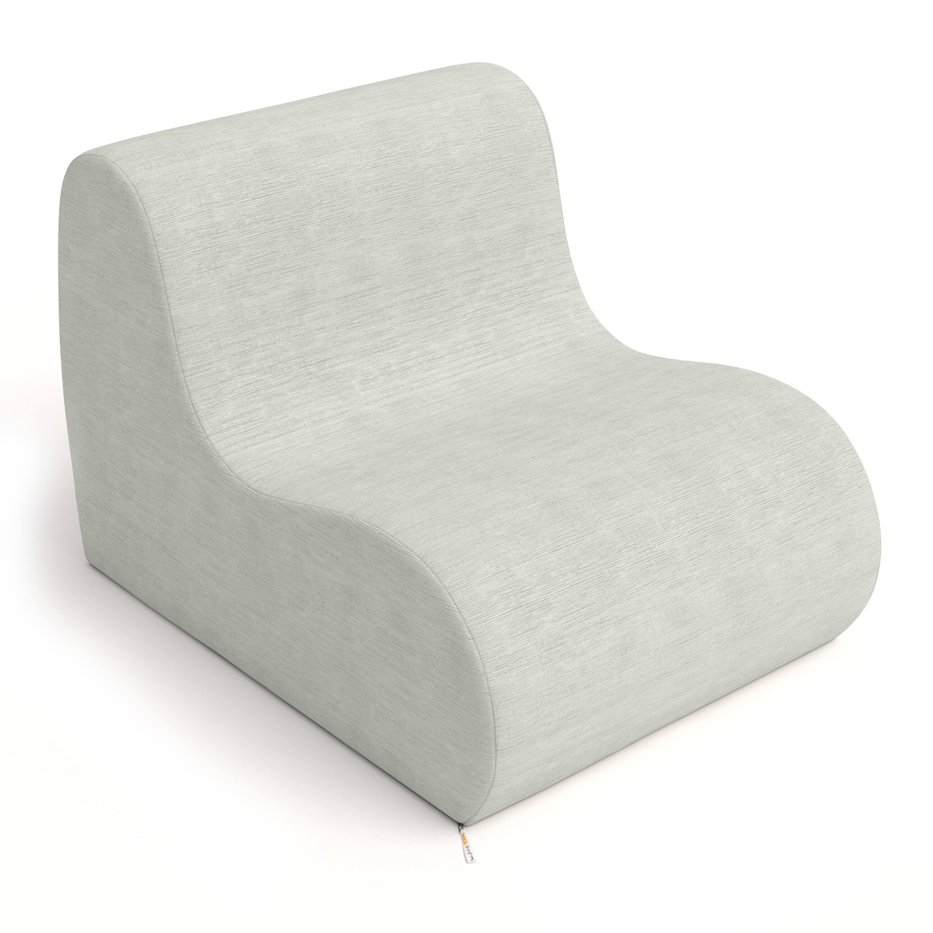 Alt View 1. Jaxx - Jaxx Uptown Large Modern Armless Accent Chair, Ice - Ice.
