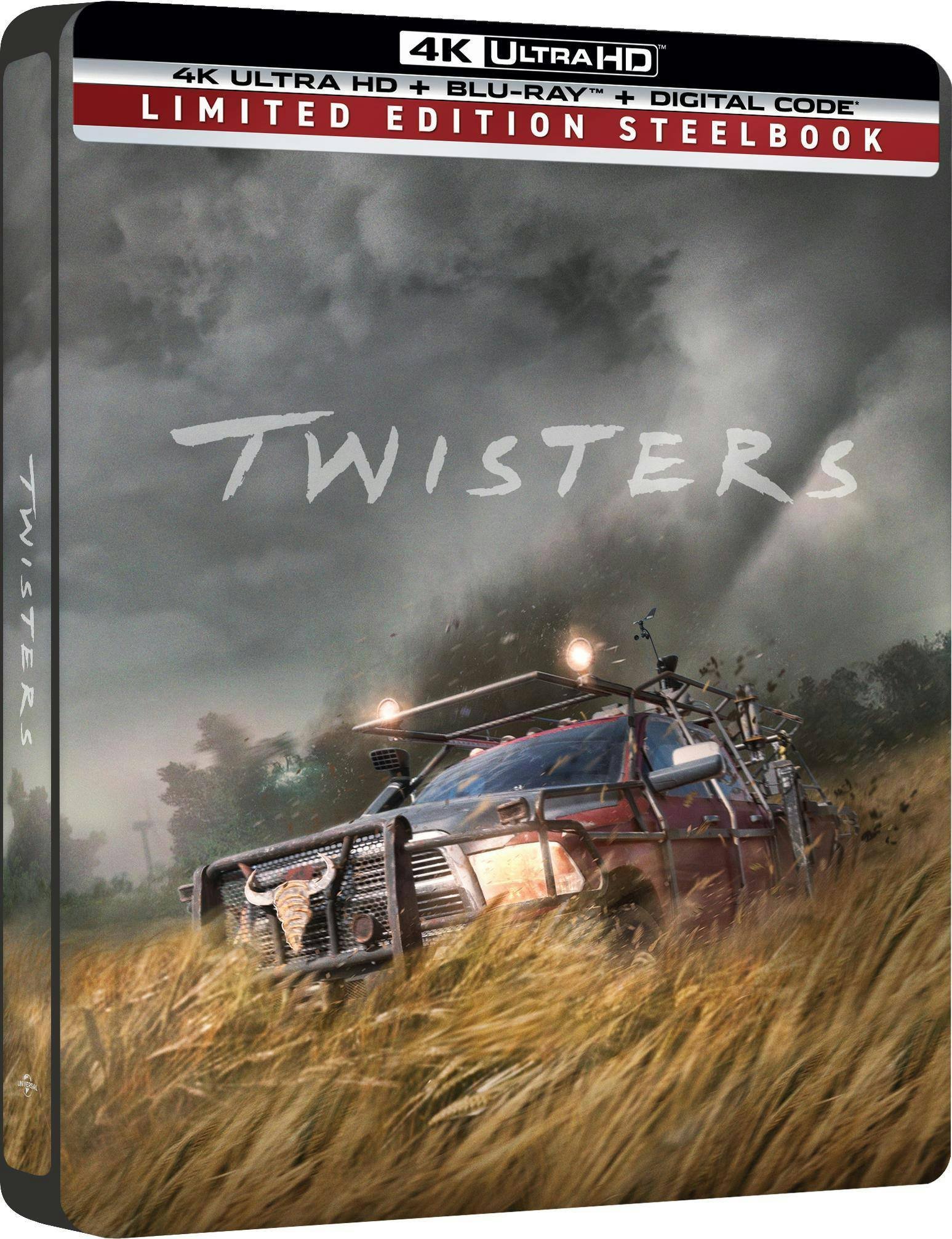Angle. Twisters - Limited Edition Steelbook (4K Ultra HD + Blu-ray + Digital) [UHD].