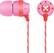 Front Standard. Paul Frank - Ink'd Earbud Headphones - Pink.