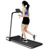 Front. Costway - Costway Installation-Free Ultra-Thin Folding Treadmill Exercise Fitness Machine w/5-Layer - Black,Silver.