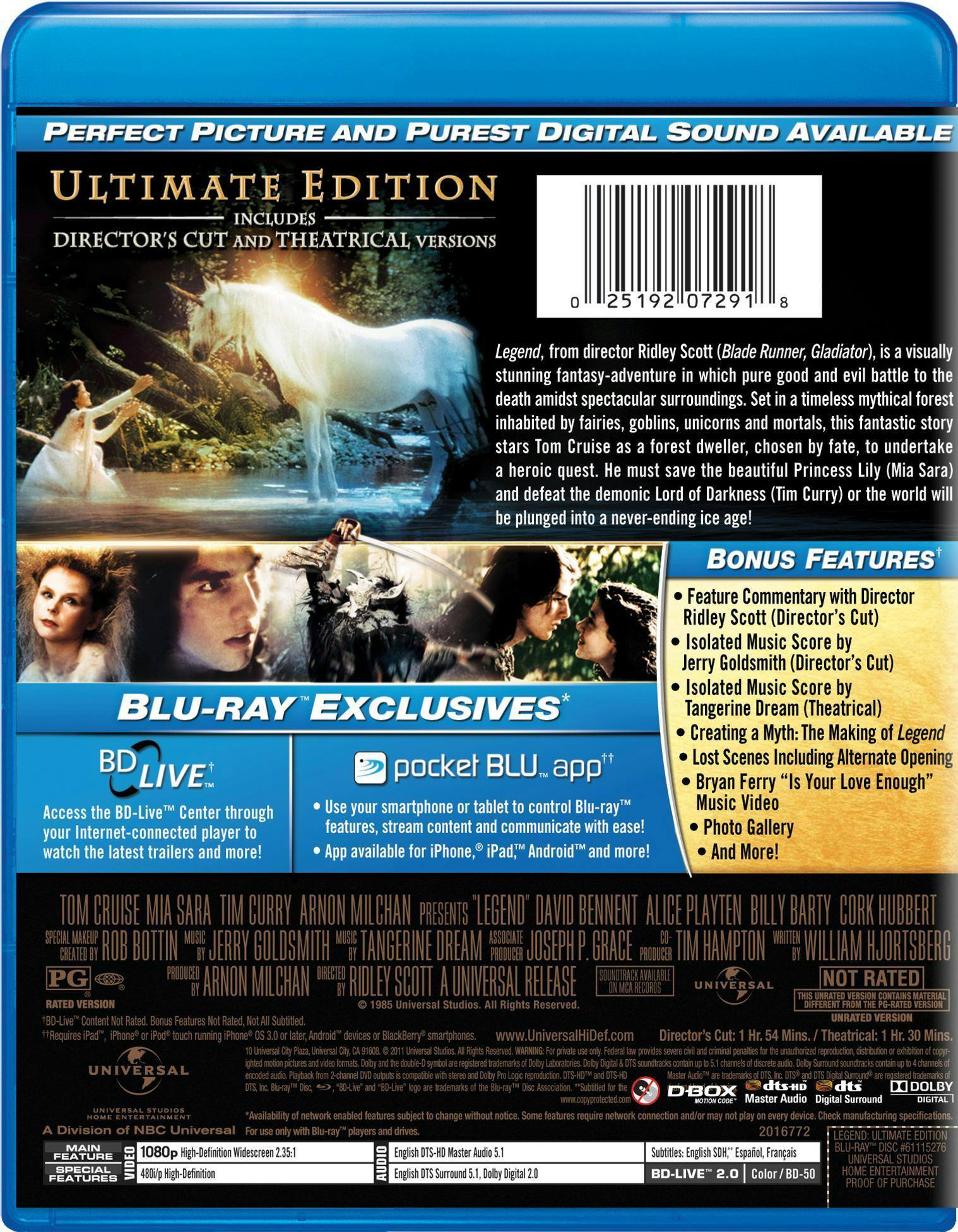 Legend (Ultimate Edition) [Blu ray] [Standard] - Best Buy
