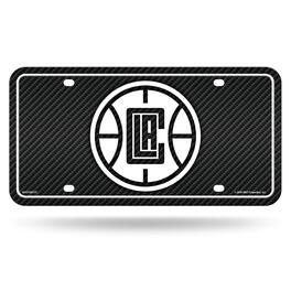 Rico Industries - Los Angeles LA Clippers NBA 12x6 Carbon Fiber Design Metal License Plate Auto Tag - Multi