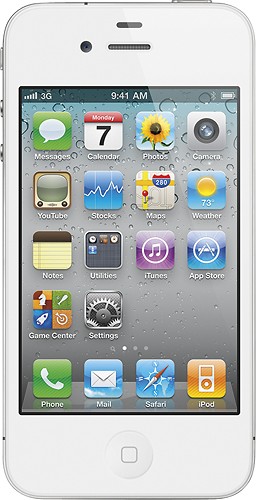 elleboog inkomen openbaring Best Buy: Apple® iPhone® 4 with 32GB Memory White (AT&T) 32GB WHT 4