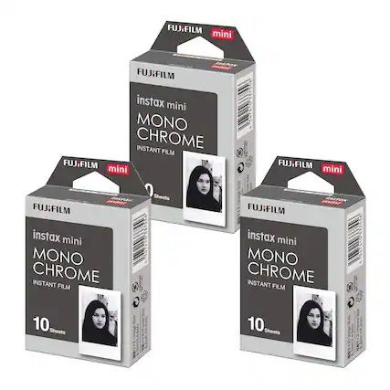FUJIFILM instax mini MONO CHROME INSTANT FILM 10 Sheets