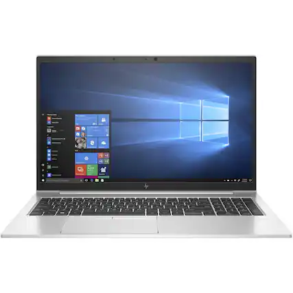 Front. HP - HP EliteBook 850 G7 15.6" Laptop, Intel i7-10610U, 16GB, 256GB, Windows 11P - Silver.