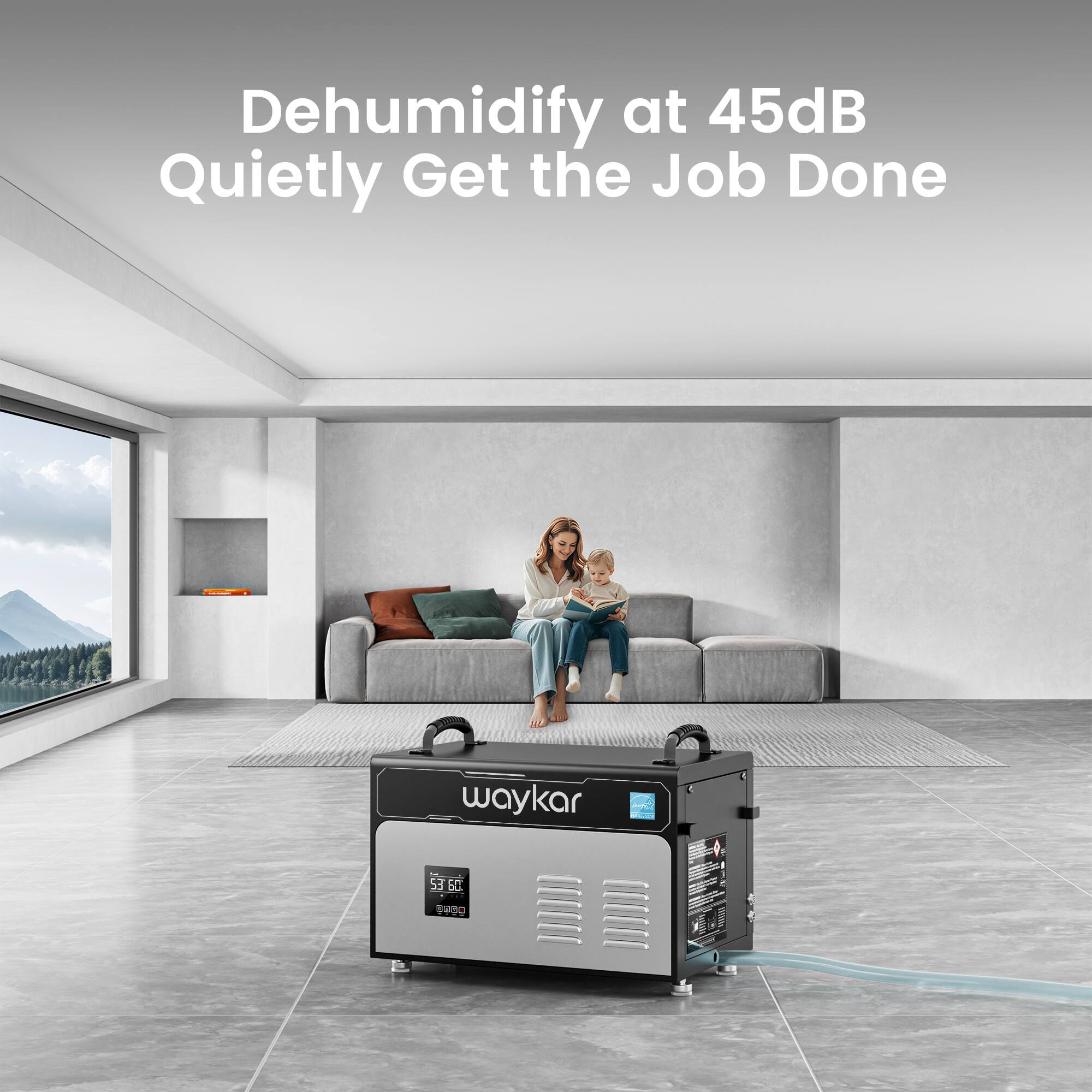 Dehumidify at 45dB  
Quietly Get the Job Done