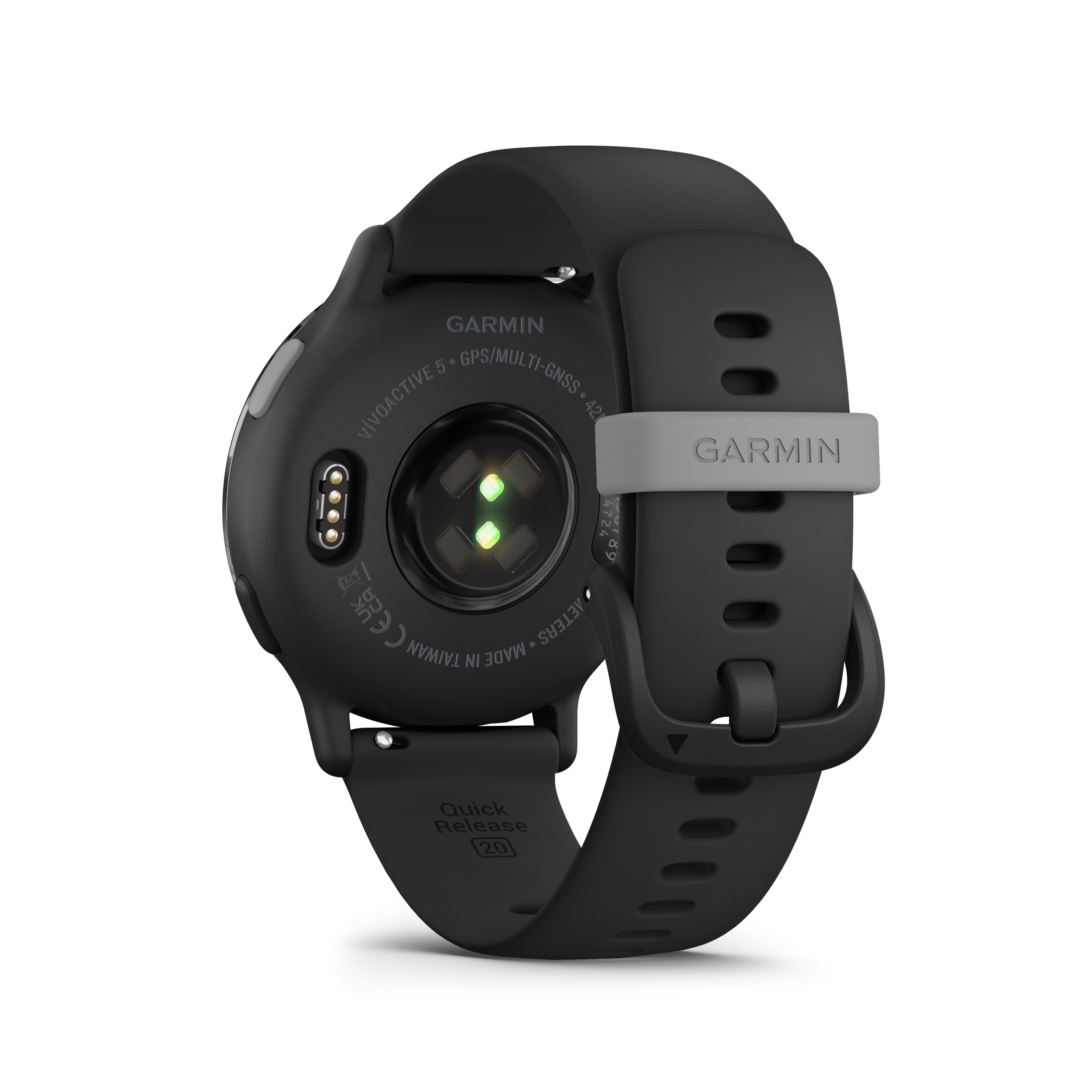 GARMIN  
VIVOACTIVE 5 GPS/MULTI-GNSS  
GARMIN  
Quick Release  
MADE IN TAIWAN  
CE  
42mm