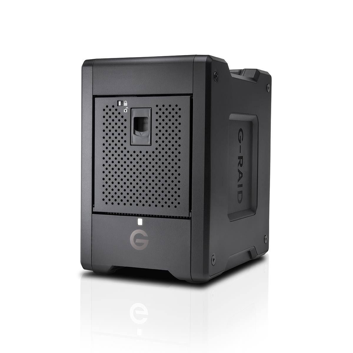 Alt View 1. WD - WD G-RAID Shuttle 4-Bay Thunderbolt 3 and USB-C RAID Array with 104TB (4x 26TB) Removable HDD, Bundle with iM2500 Storm.