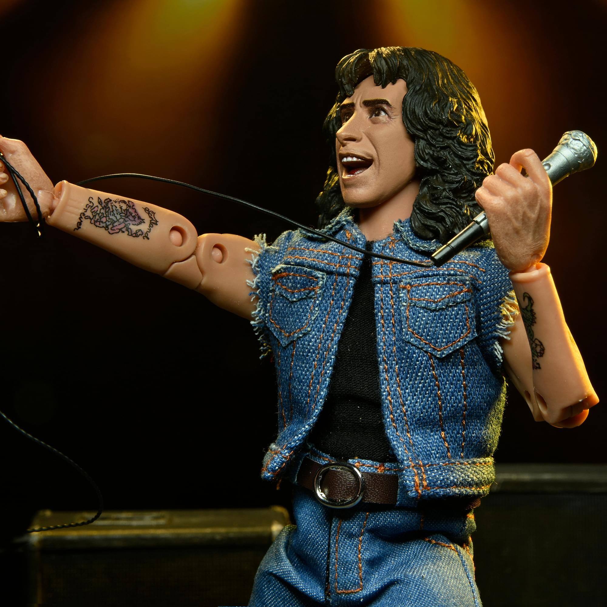 Alt View 10. NECA - AC/DC Bon Scott Highway to Hell 8 Inch Clothed Action Figure.