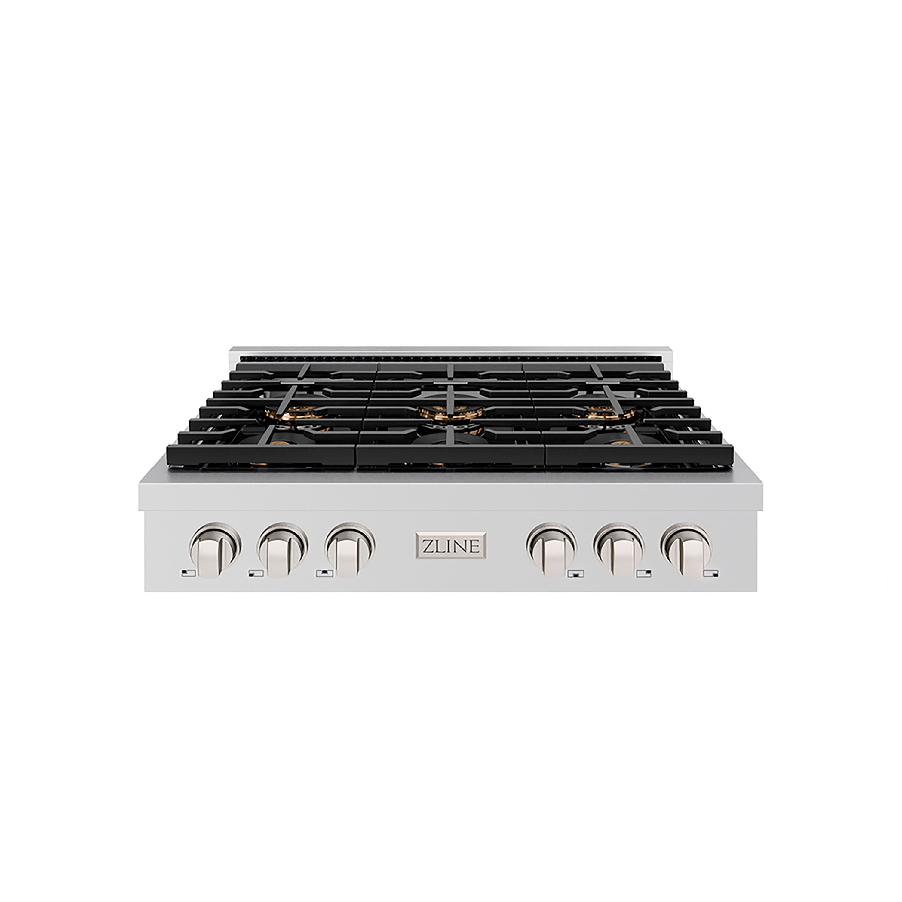 ZLINE - 36 in. Paramount Gas Rangetop with 6 Burner DuoPro Cooktop (PSRT36) - Stainless Steel