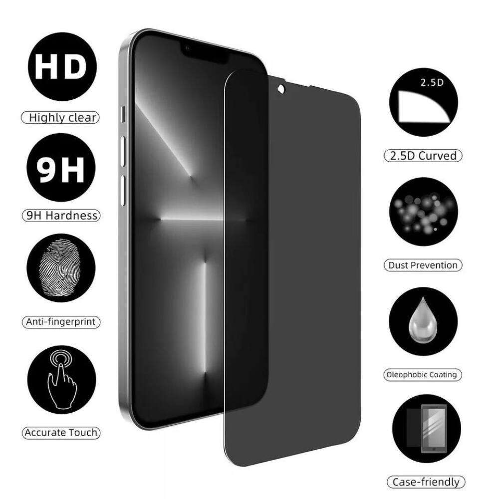 HD 2.5D Highly clear 9H 2.5D Curved 9H Hardness Dust Prevention Anti-fingerprint Oleophobic Coating Accurate Touch Case-friendly