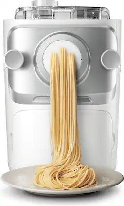 Philips - 7000 Series Pasta Maker, ProExtrude Technology 150W, 8 discs,Prepare up to 8 Portions - White