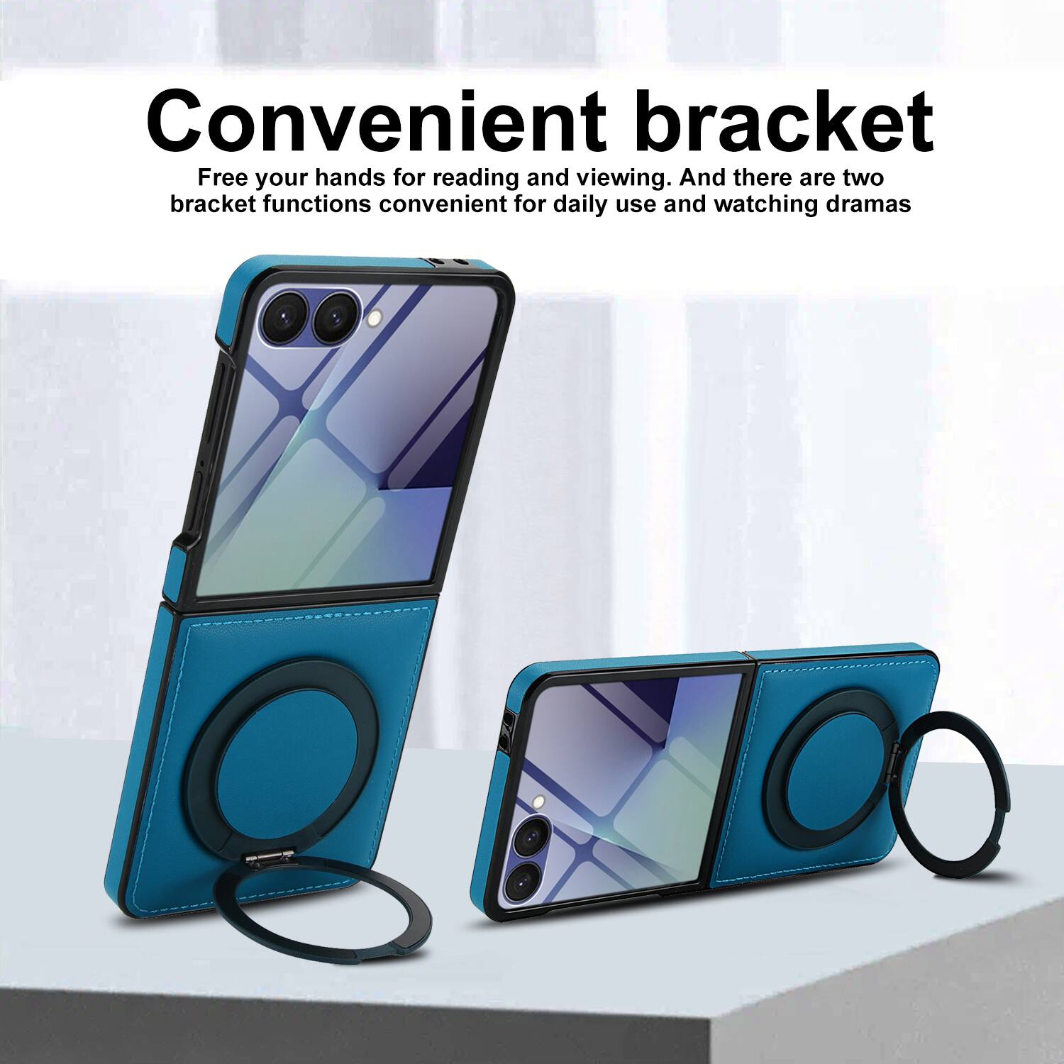 Convenient bracket  
Free your hands for reading and viewing. And there are two bracket functions convenient for daily use and watching dramas