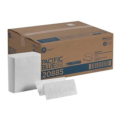 Pacific Blue Ultra - Z-Fold Multifold Paper Towels, 1-ply, 260 Sheets/Pack, 10 Packs/Carton (20885) - White price history on PriceWatchPro