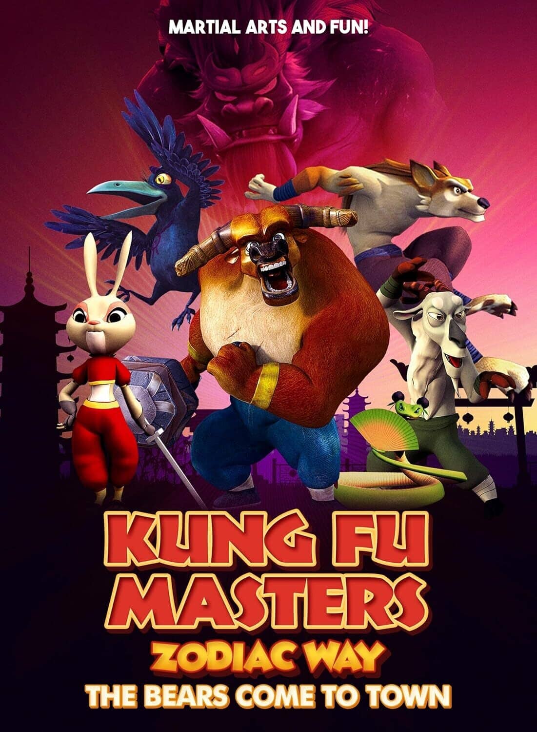 Kung Fu Masters Zodiac Way: The Bears Come to Town  - DVD