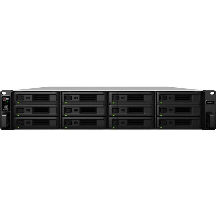 Alt View 8. Synology - Synology SA3200D SAN/NAS Storage System - 1 Xeon D-1521 Quad-core (4 Core) 2.40 GHz - 12 x HDD Supported - 192 TB - Black.
