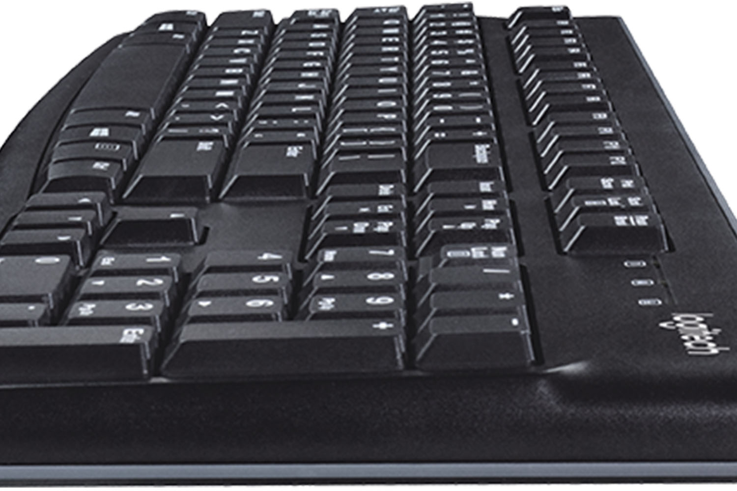 Scorch pegefinger parade Logitech K120 Full-size Wired Membrane Keyboard for PC with Spill-Resistant  Design Black 920-002478 - Best Buy