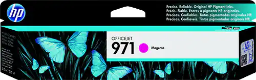 Front. HP - 971 Ink Cartridge - Magenta.