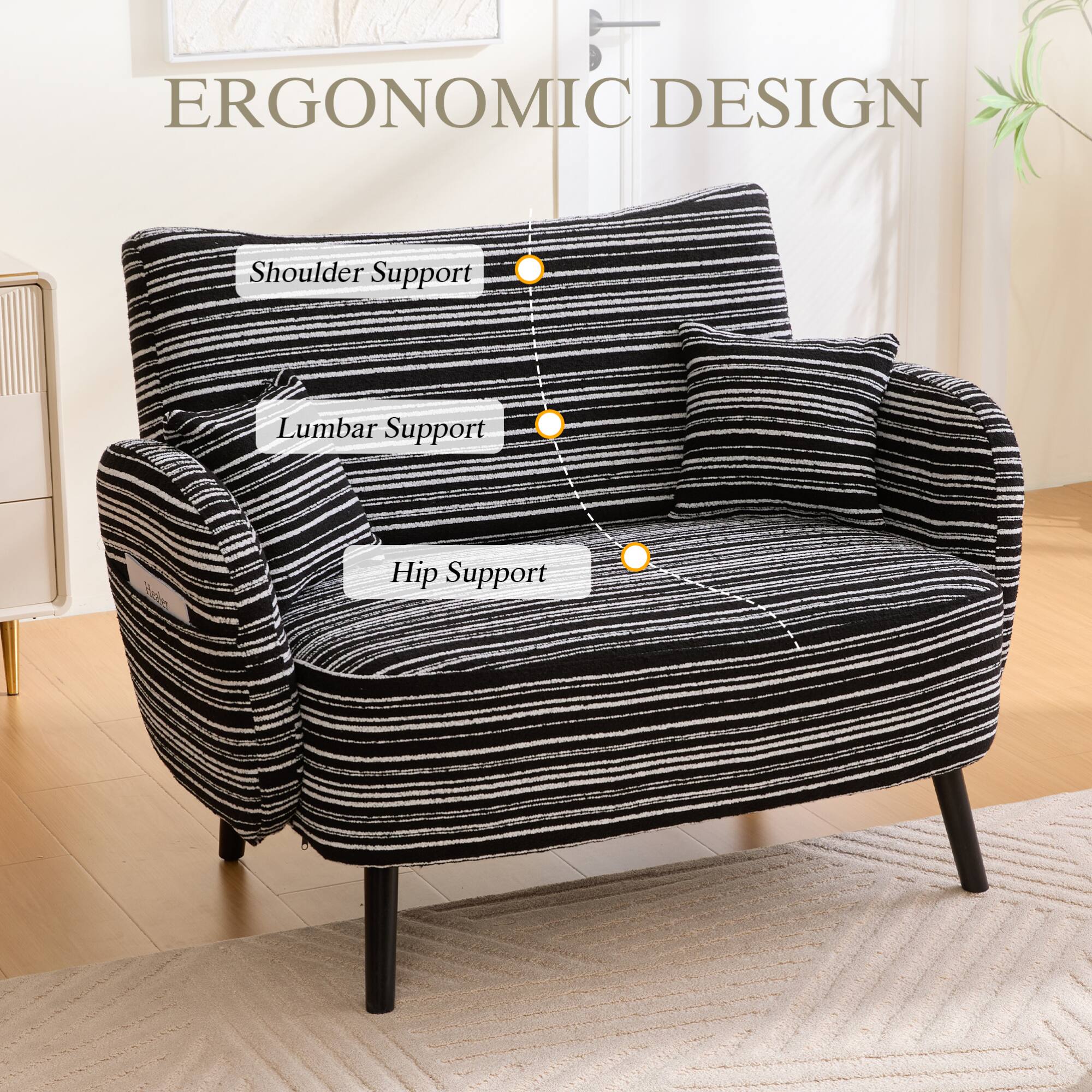 ERGONOMIC DESIGN

- Shoulder Support
- Lumbar Support
- Hip Support