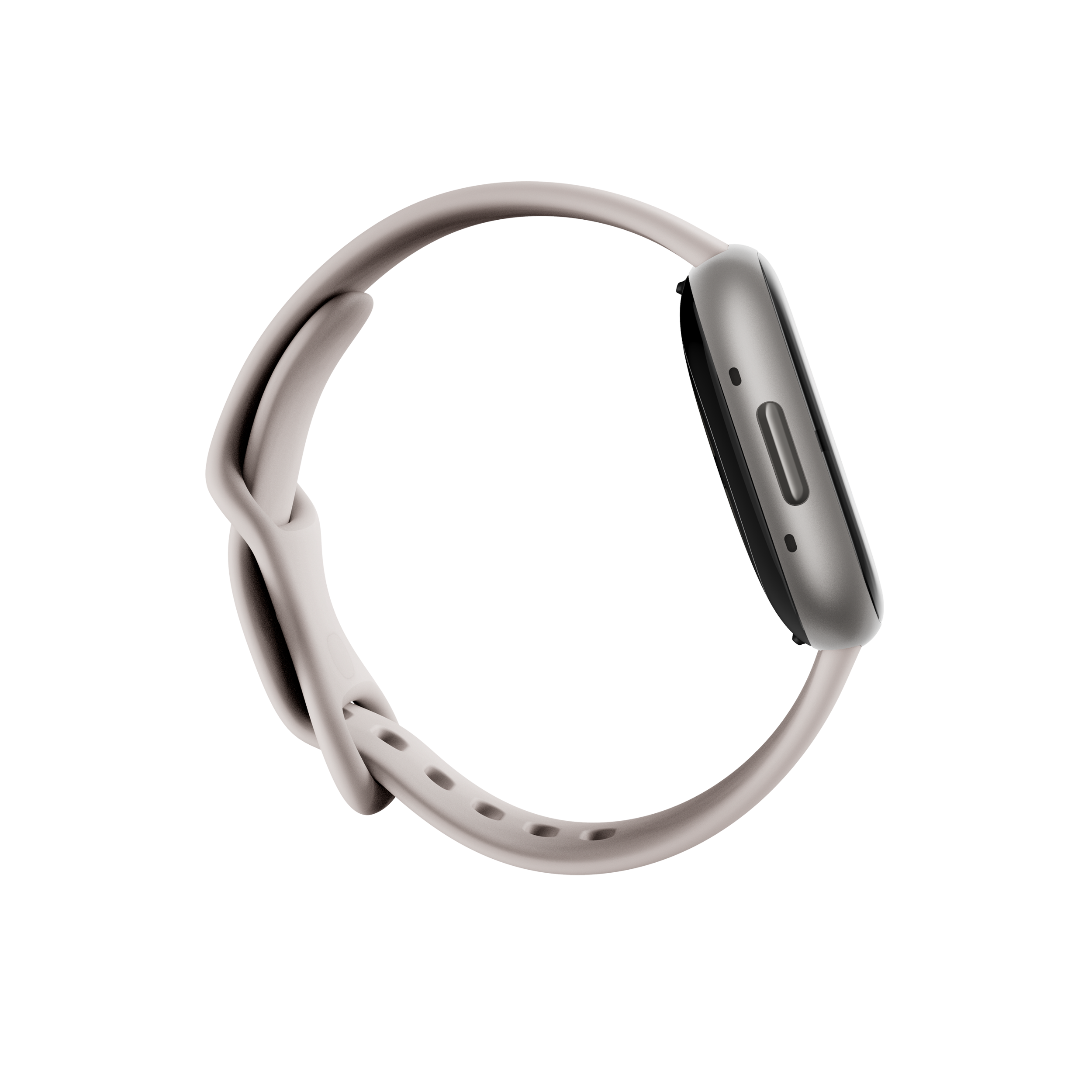 Back. Google - Fitbit Sense 2 Advanced Health Smartwatch - Works with Android and iOS - Platinum.