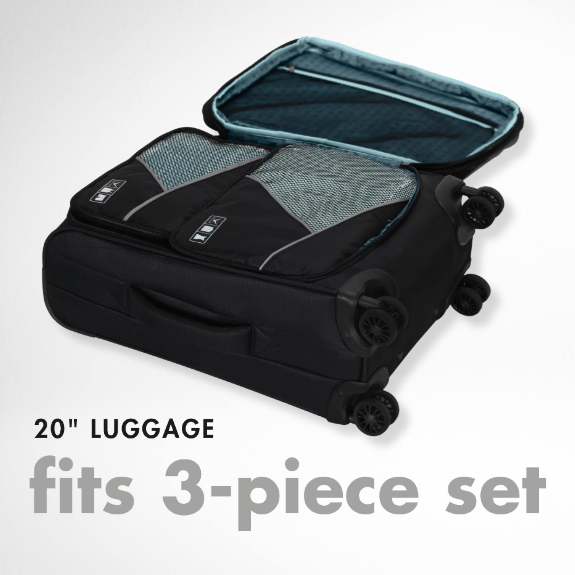 Hynes Eagle Basic Travel Packing Cube Set (3 pcs) Black - Best Buy