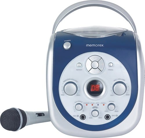 Front Standard. Memorex - Portable CD+G Karaoke Player.