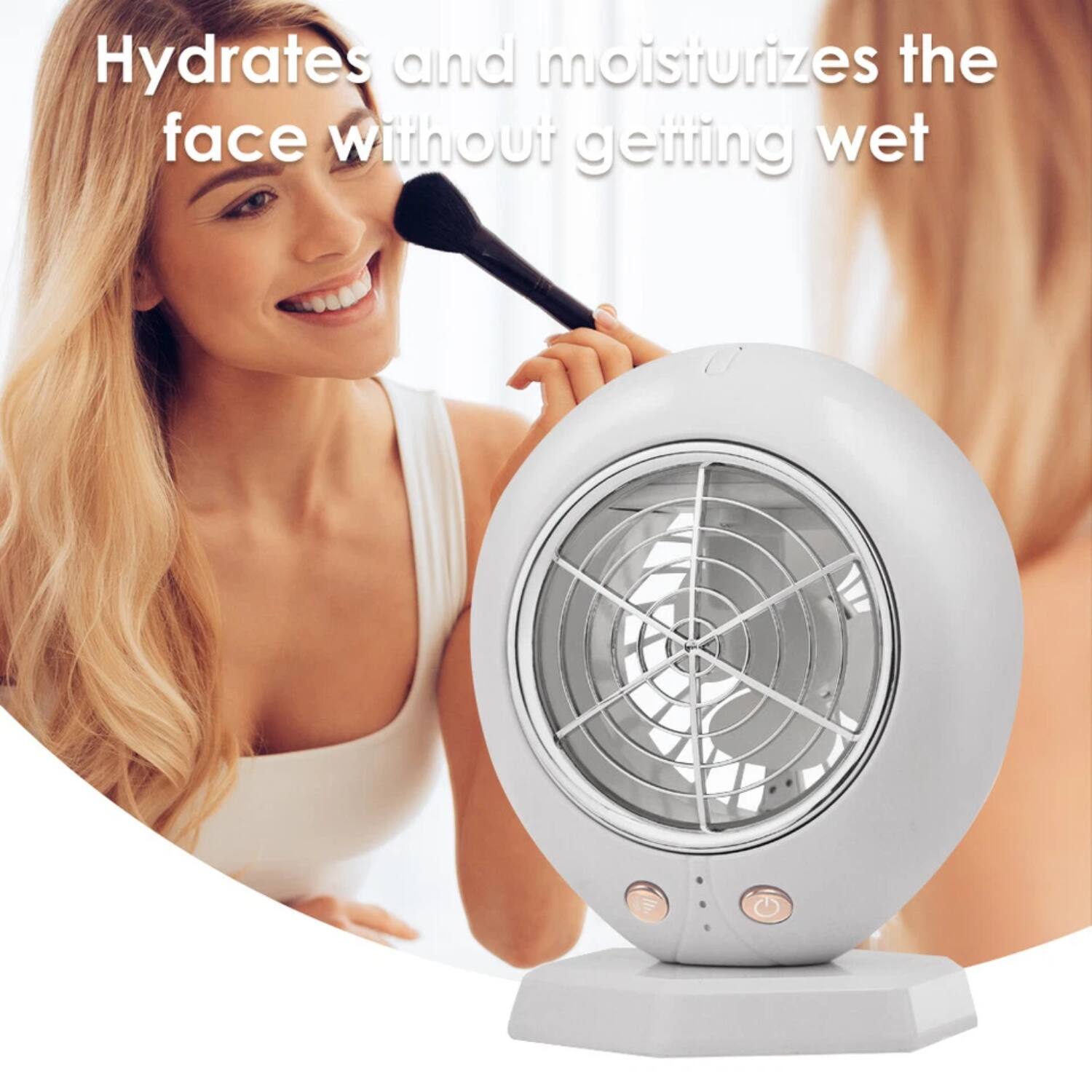 Hydrates and moisturizes the face without getting wet