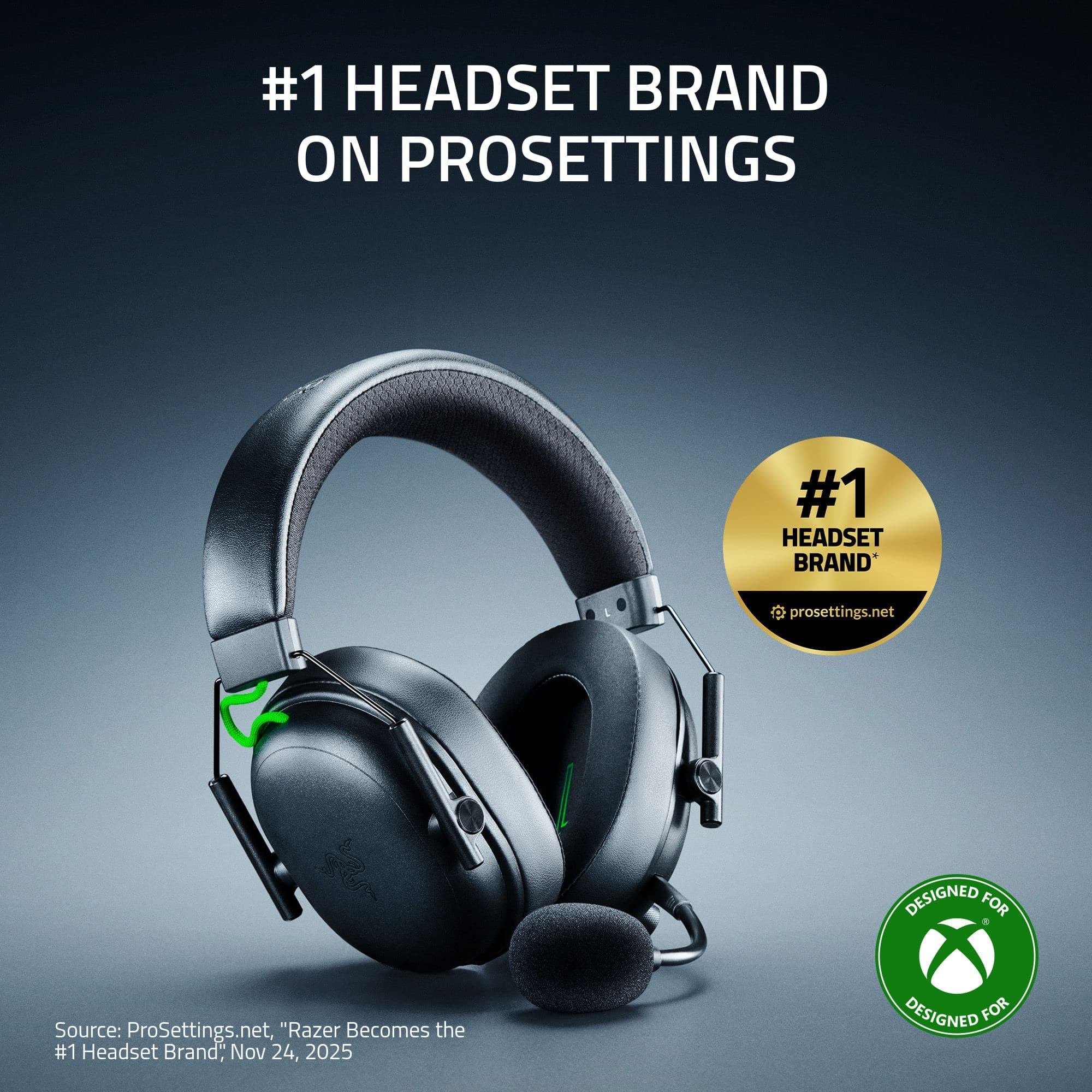 Razer BlackShark V3 Wireless Over the Ear Gaming Headset for Xbox