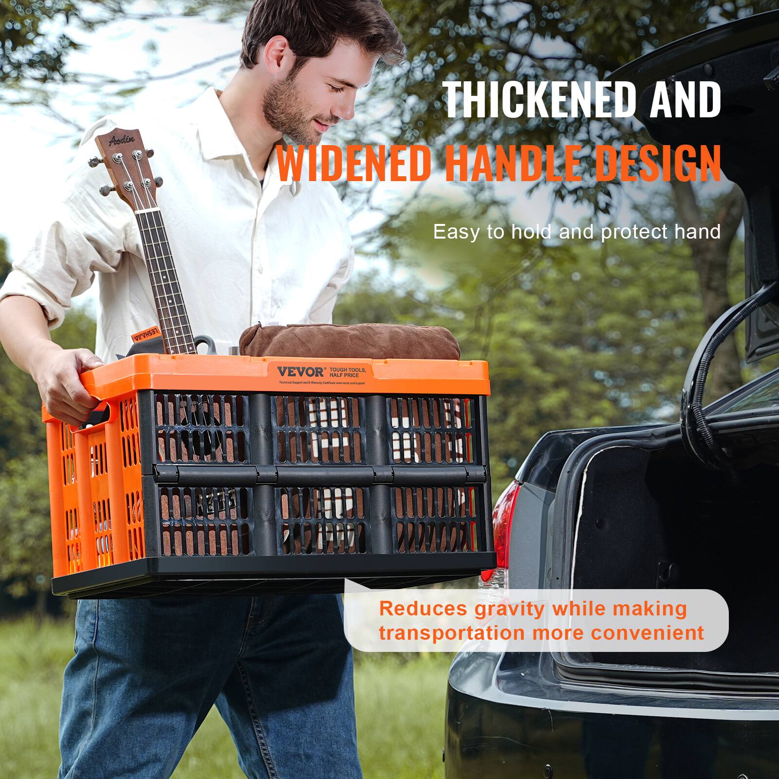Thickened and widened handle design. Easy to hold and protect hand. Reduces gravity while making transportation more convenient.
