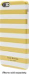 Front. Isaac Mizrahi New York - Hard Shell Case for Apple° iPhone° 6 Plus and 6s Plus - White/Gold.