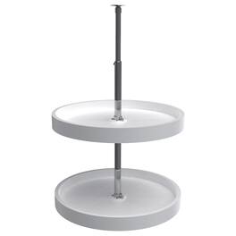 Rev-A-Shelf - 20'' Lazy Susan Full-Circle Polymer 2-Shelf, 6012-20-11-52 - White