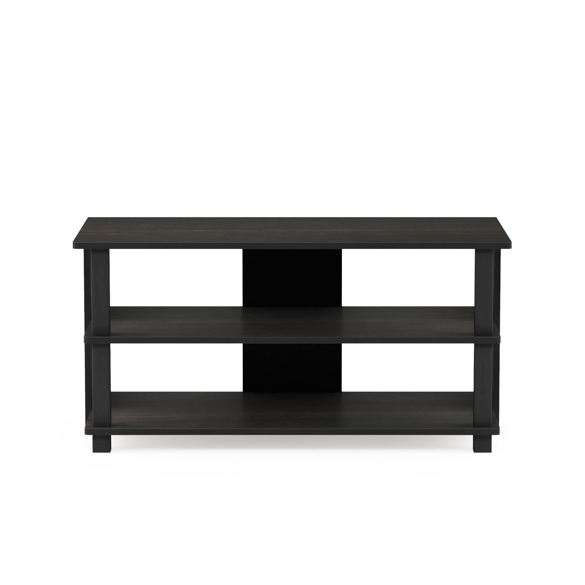 Alt View 2. Furinno - Sully 3-Tier TV Stand, TV Entertainment Center for TV up to 40 - Espresso/Black.