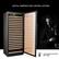Alt View 13. Lanbo - Freestanding 32 Inch 289 Bottle Single Zone Wine Cooler with Huge Capacity and Quality aluminum alloy door trim - Black.